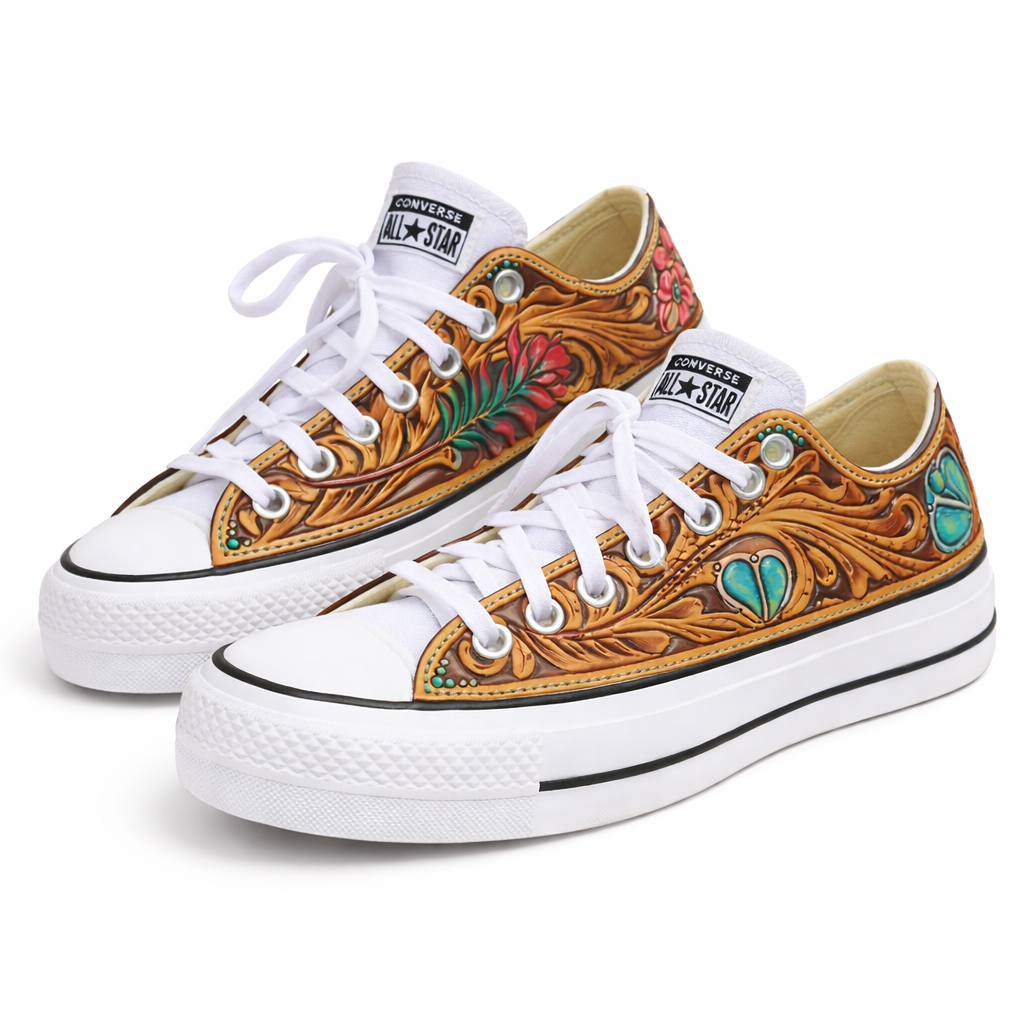 Canyon Rose Custom Chucks