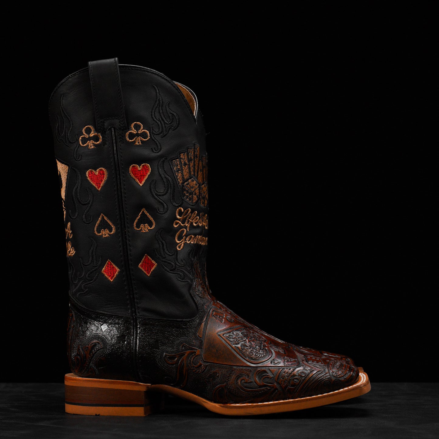 Custom Tooled Square Toe Boots