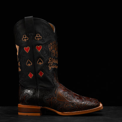 Custom Tooled Square Toe Boots