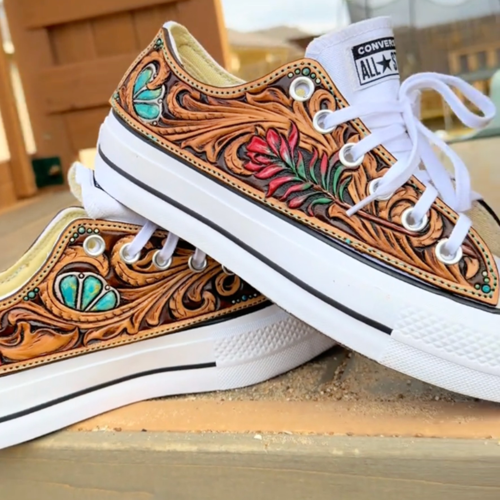 Canyon Rose Custom Chucks