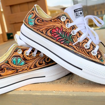 Canyon Rose Custom Chucks